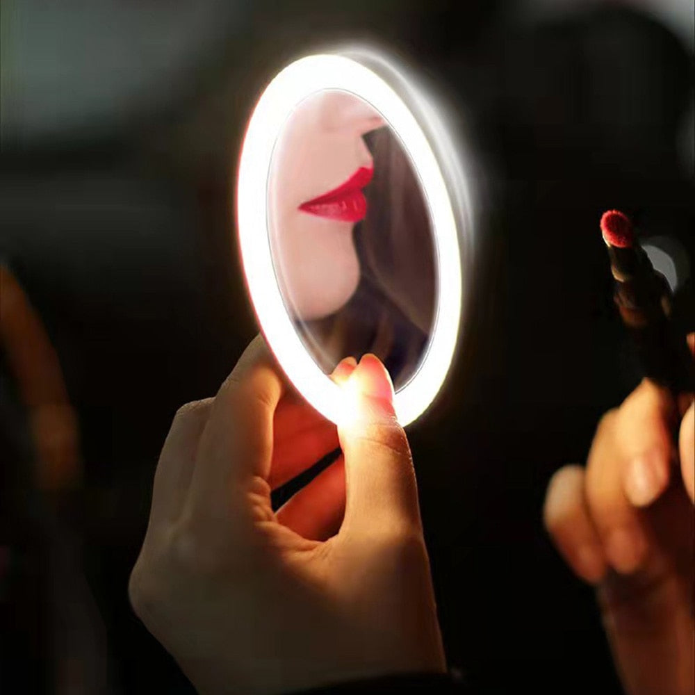 Miroir Mural LED Infinity - Éclairage Intégré - Applique Câblée - Neuf