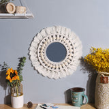 Miroir style macramé